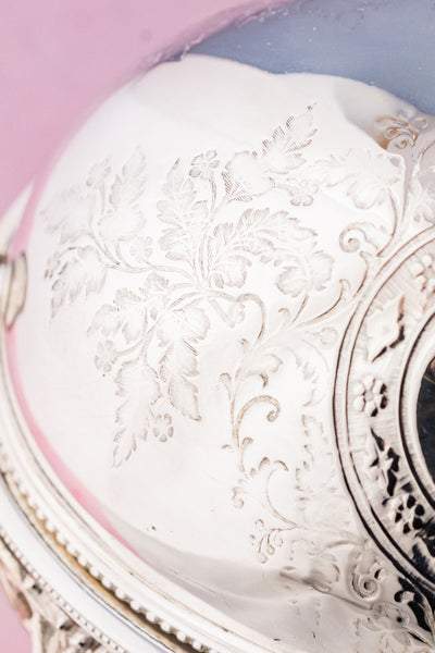 Victorian Silverplate Roll Top Server