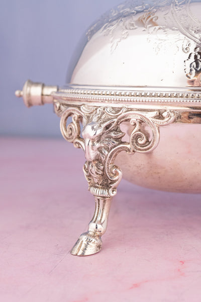 Victorian Silverplate Roll Top Server
