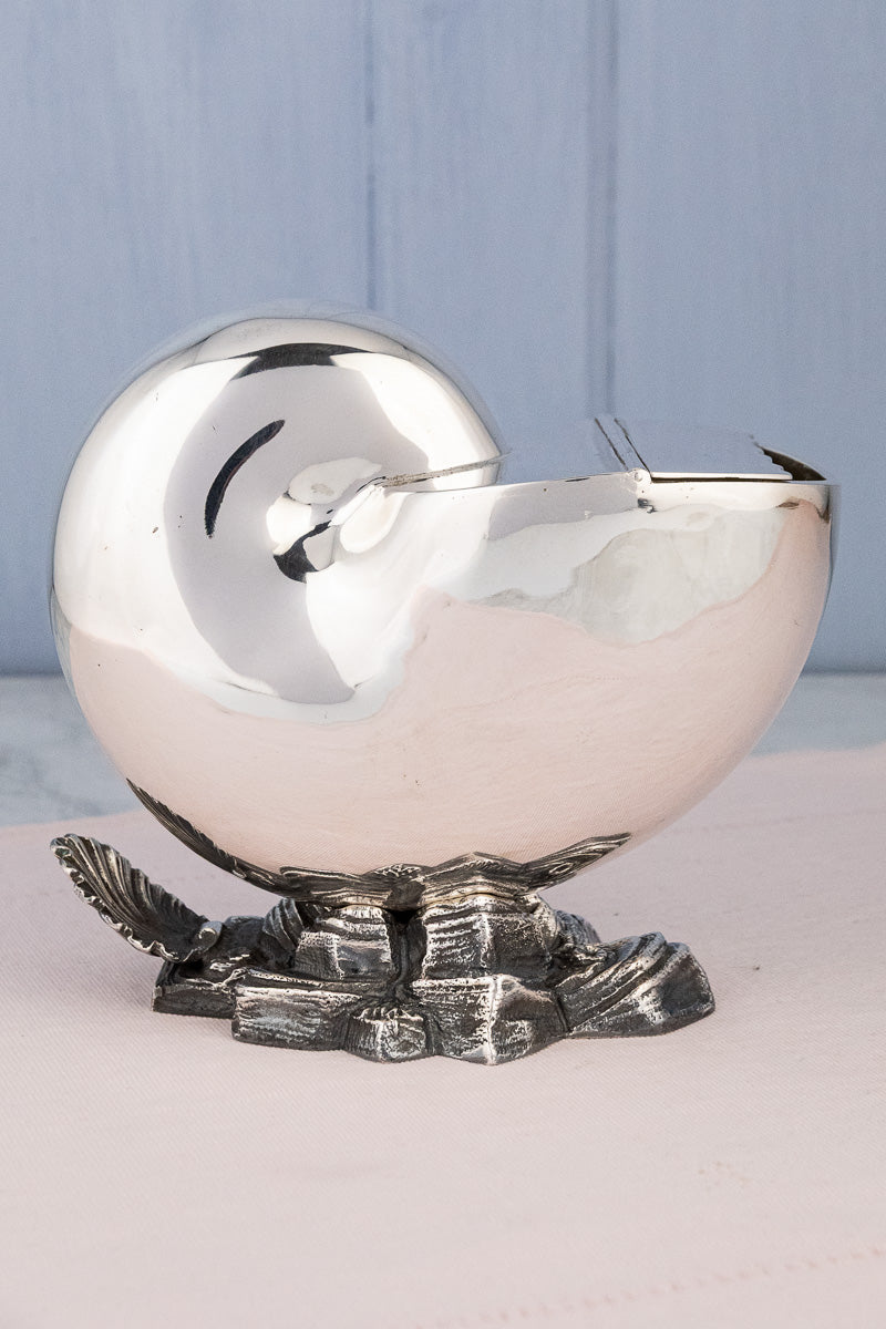 Victorian Silverplate Shell Spoon Warmer