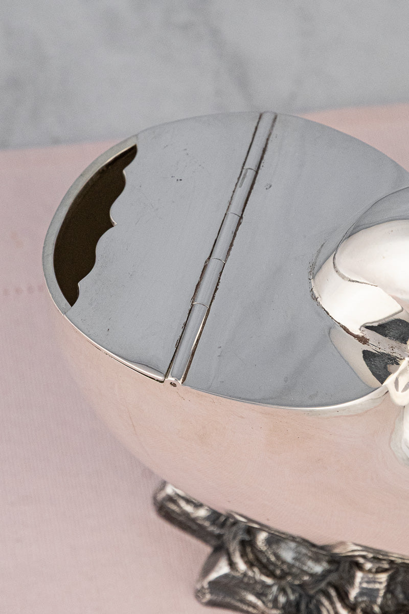 Victorian Silverplate Shell Spoon Warmer