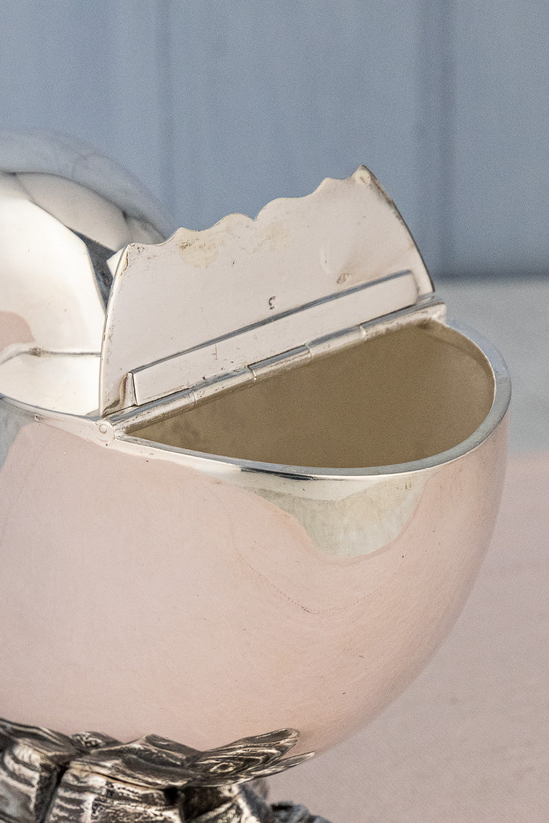 Victorian Silverplate Shell Spoon Warmer