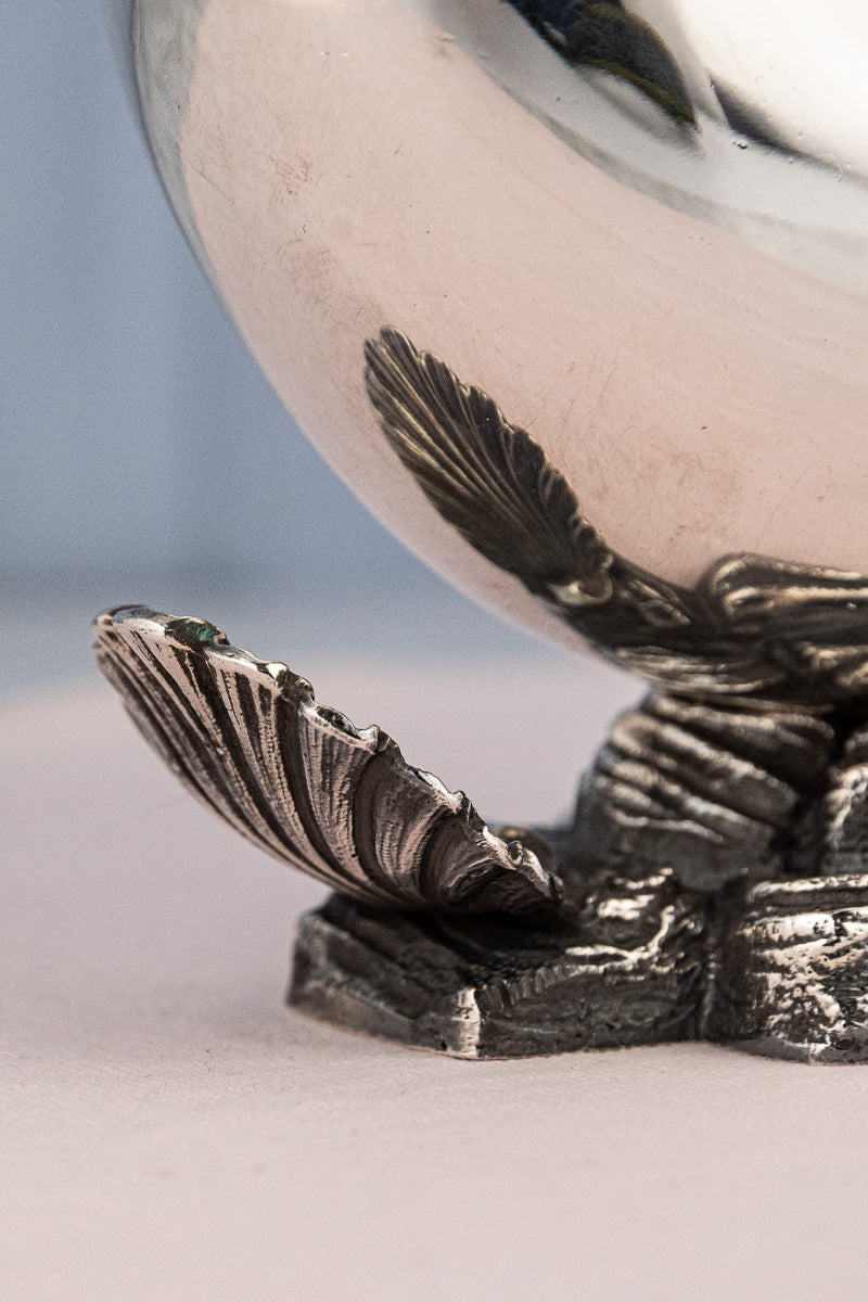 Victorian Silverplate Shell Spoon Warmer