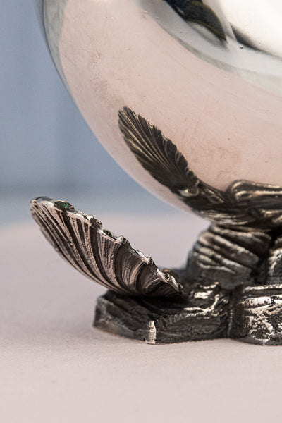 Victorian Silverplate Shell Spoon Warmer