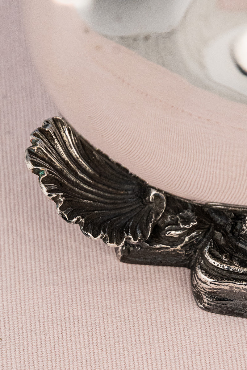 Victorian Silverplate Shell Spoon Warmer