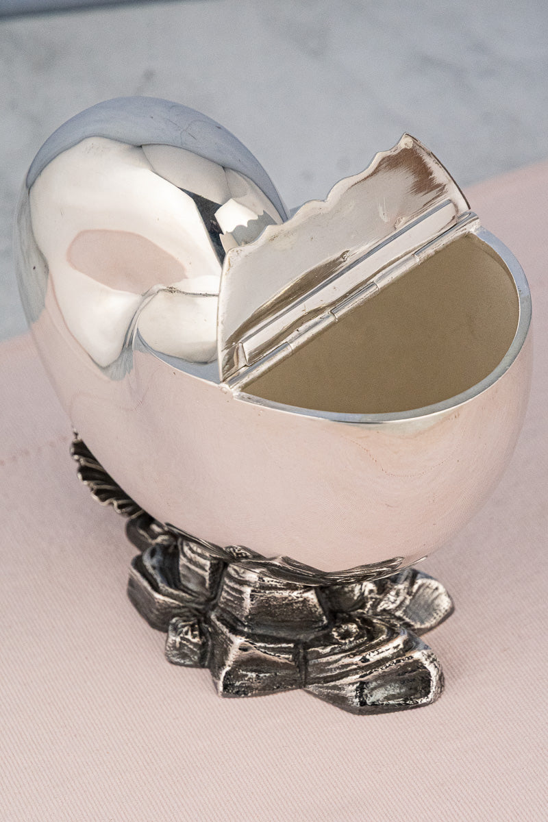 Victorian Silverplate Shell Spoon Warmer