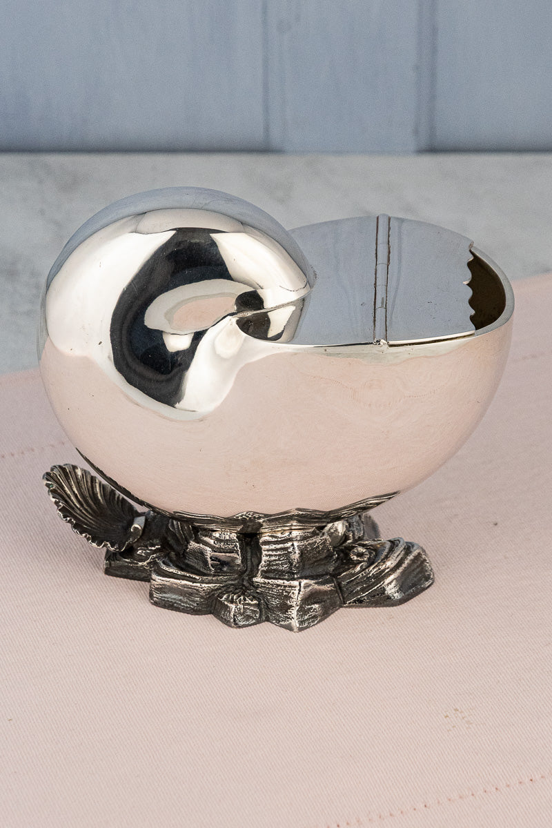 Victorian Silverplate Shell Spoon Warmer