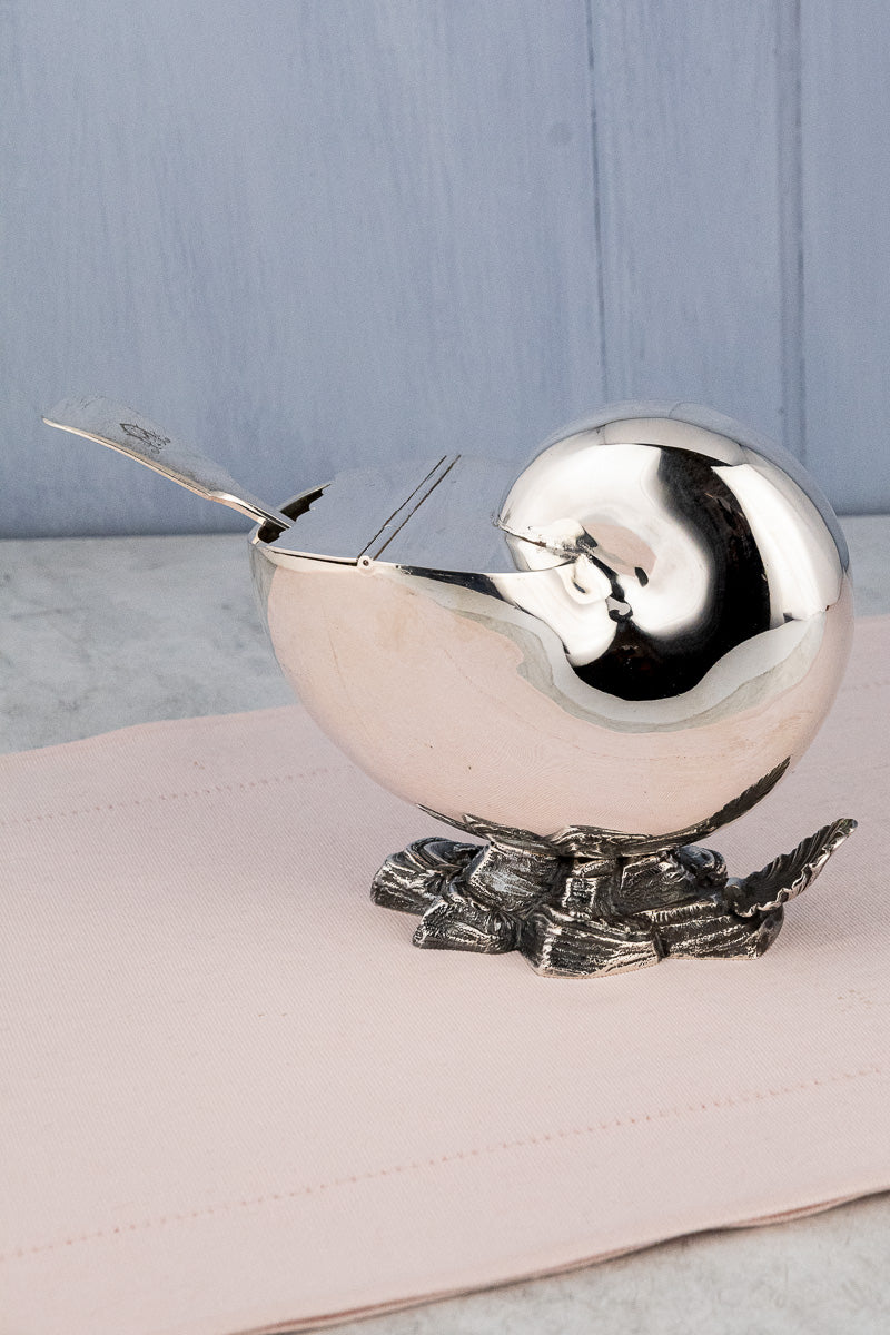 Victorian Silverplate Shell Spoon Warmer