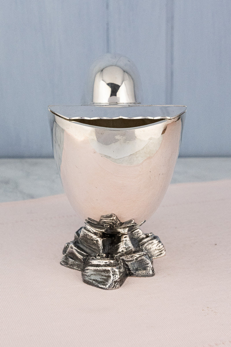 Victorian Silverplate Shell Spoon Warmer