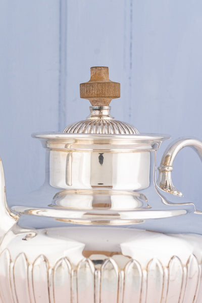 Victorian Silverplate "Self-Pouring" Tea Pot