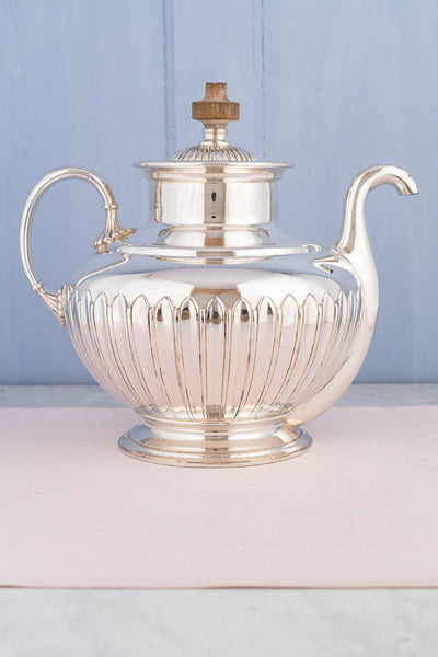 Victorian Silverplate "Self-Pouring" Tea Pot