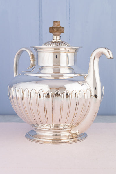 Victorian Silverplate "Self-Pouring" Tea Pot