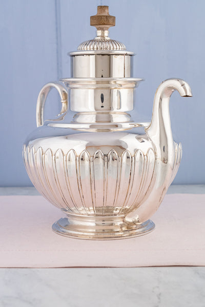 Victorian Silverplate "Self-Pouring" Tea Pot