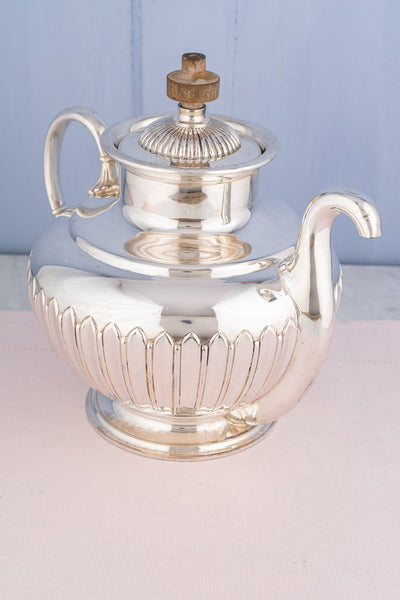 Victorian Silverplate "Self-Pouring" Tea Pot