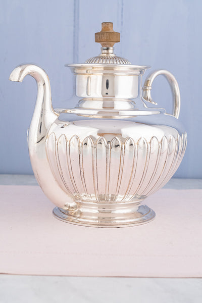 Victorian Silverplate "Self-Pouring" Tea Pot