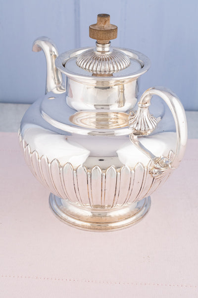 Victorian Silverplate "Self-Pouring" Tea Pot