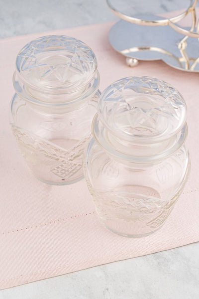 Deco Silverplate and Glass Double Pickle Castor