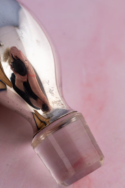 Victorian Sterling Silver & Engraved Decanter