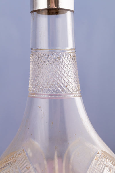 Victorian Sterling Silver & Engraved Decanter