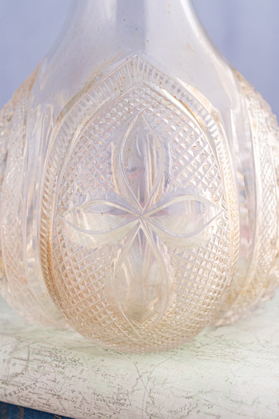 Victorian Sterling Silver & Engraved Decanter