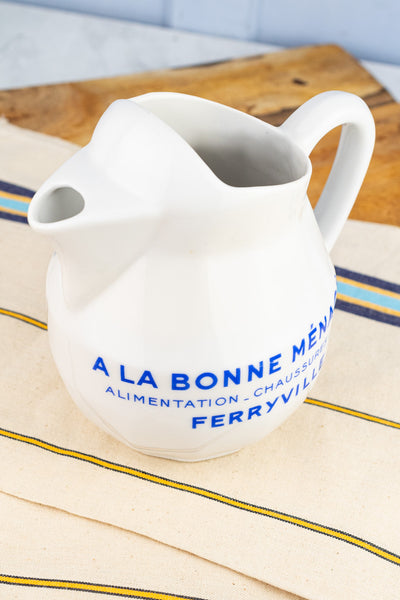 Vintage A La Bonne Ménagère Pitcher