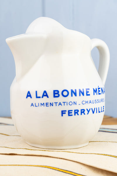 Vintage A La Bonne Ménagère Pitcher