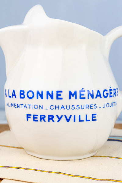 Vintage A La Bonne Ménagère Pitcher