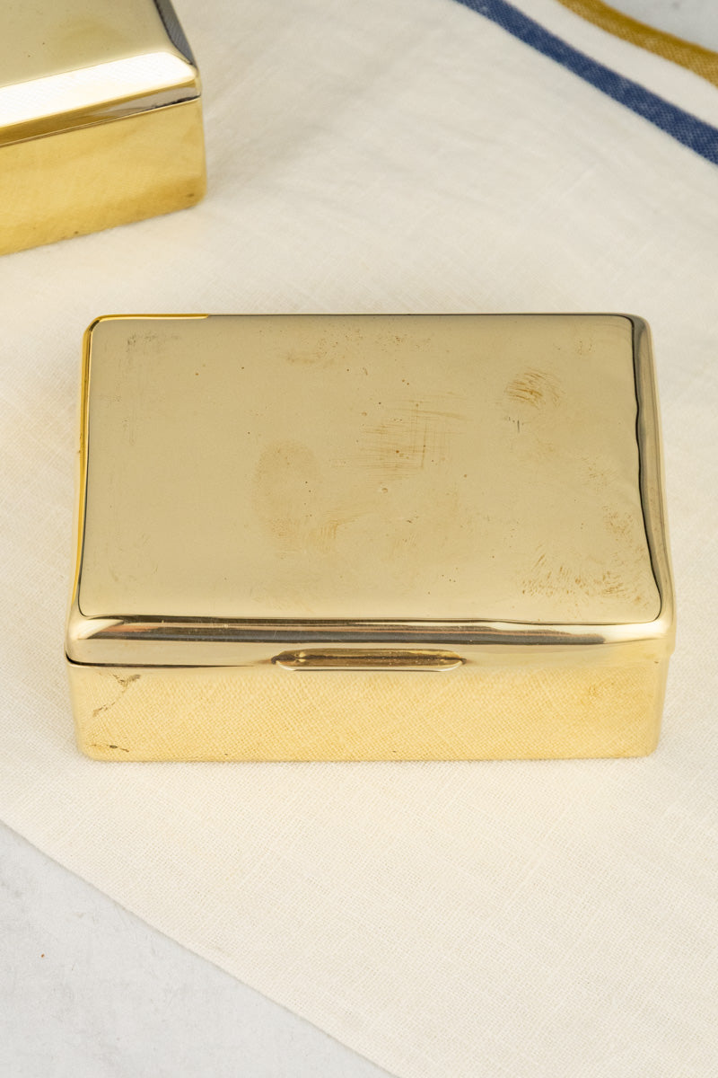 Vintage Brass Cigarette Box