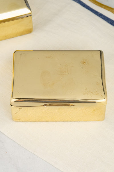 Vintage Brass Cigarette Box