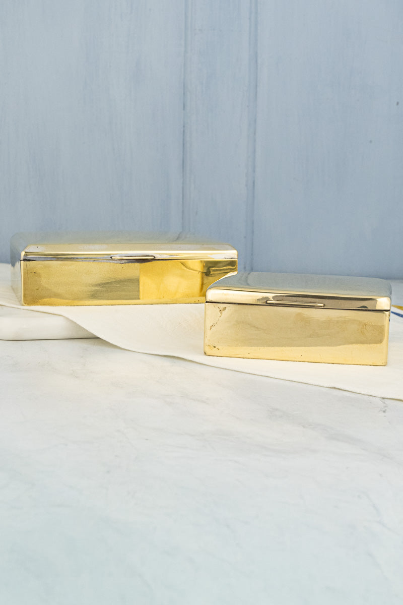 Vintage Brass Cigarette Box