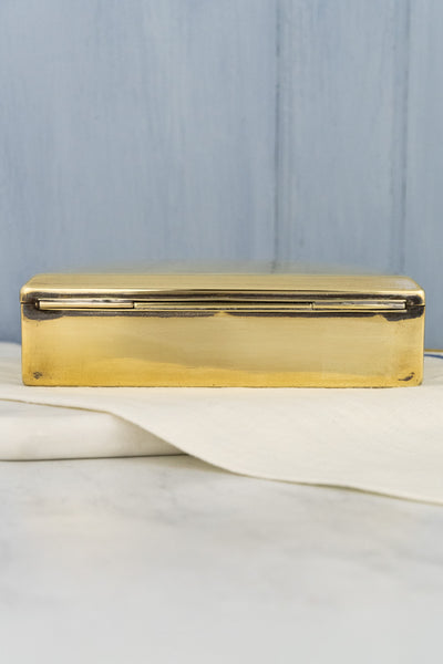 Vintage Brass Cigarette Box