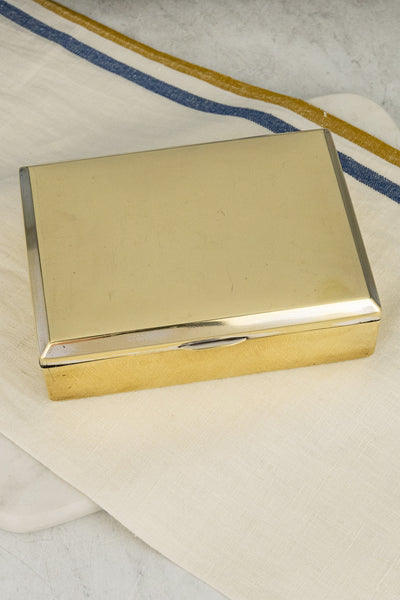Vintage Brass Cigarette Box