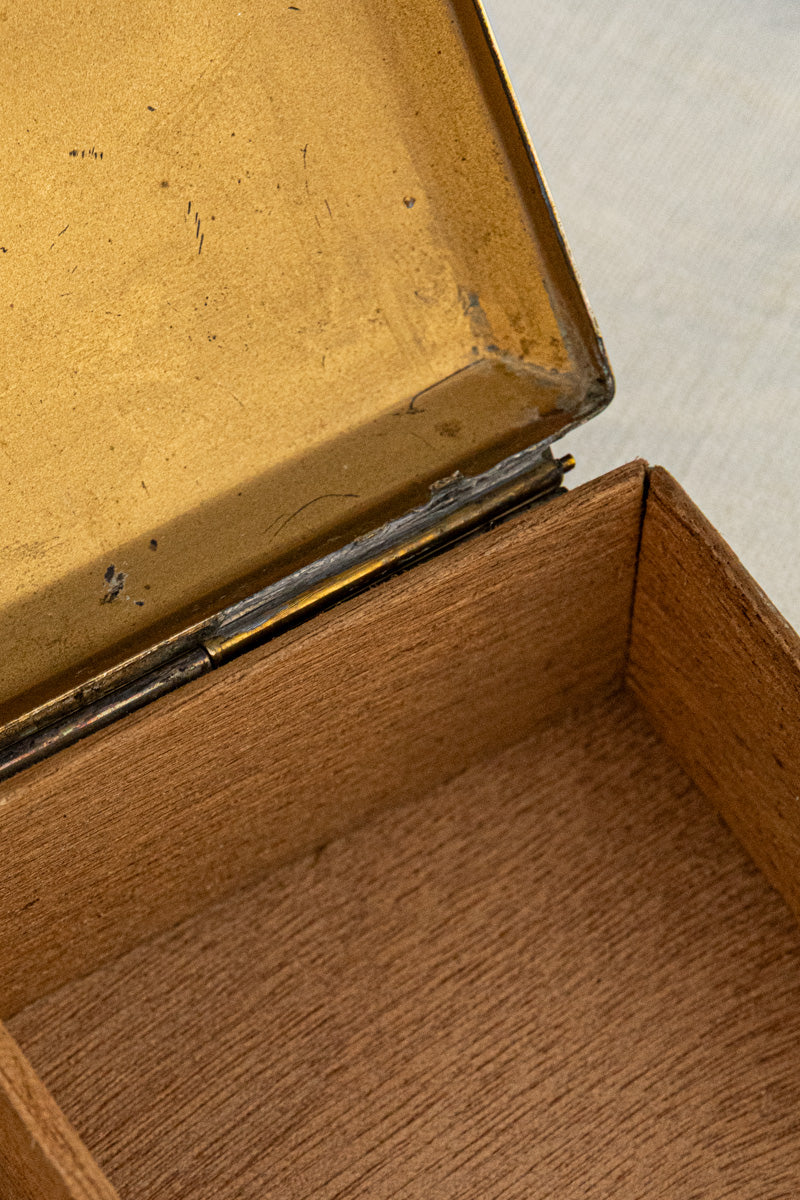 Vintage Brass Cigarette Box