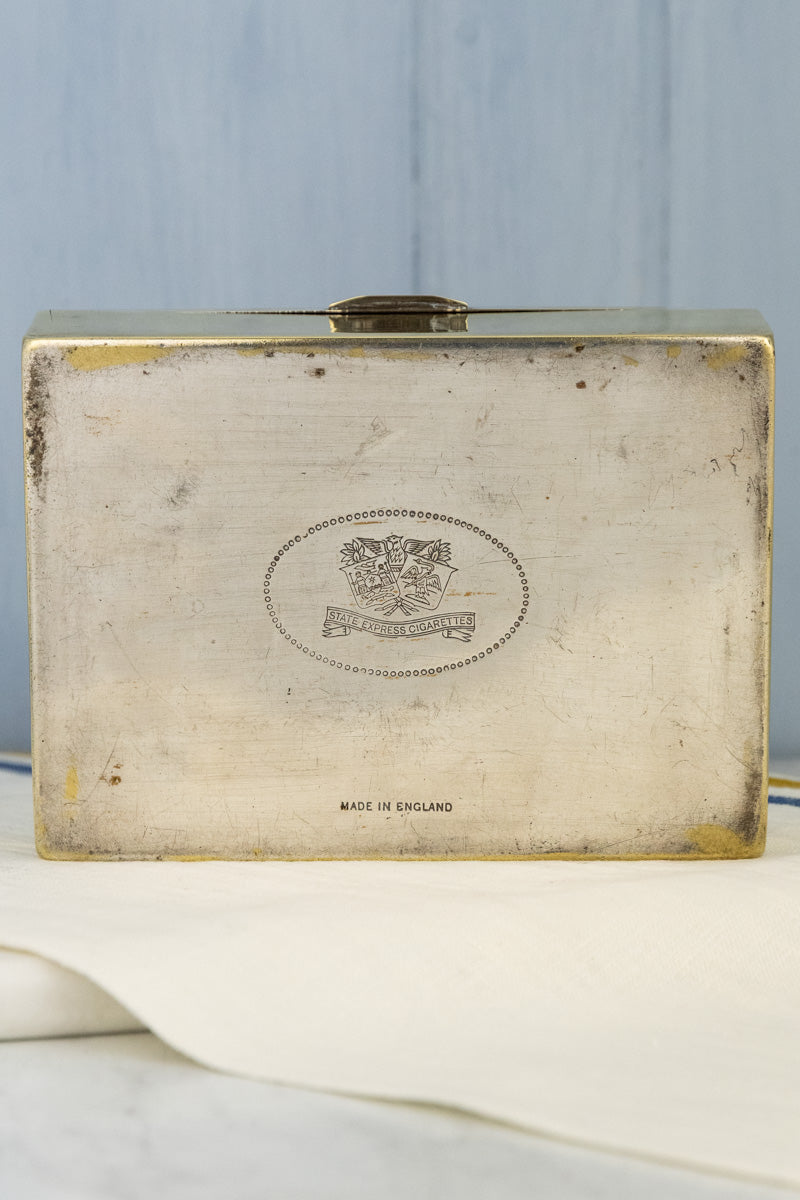 Vintage Brass Cigarette Box