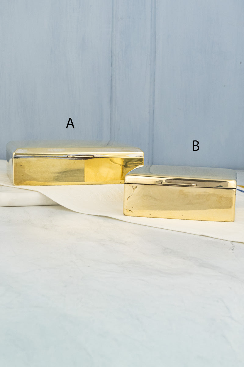 Vintage Brass Cigarette Box