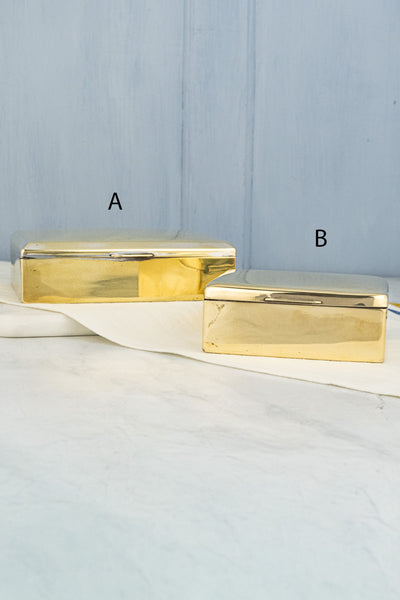 Vintage Brass Cigarette Box