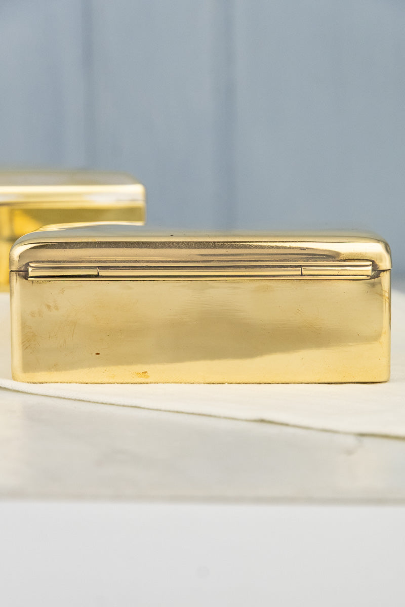 Vintage Brass Cigarette Box