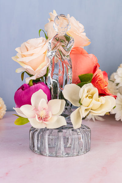 Vintage Cambridge Glass Floral Figural