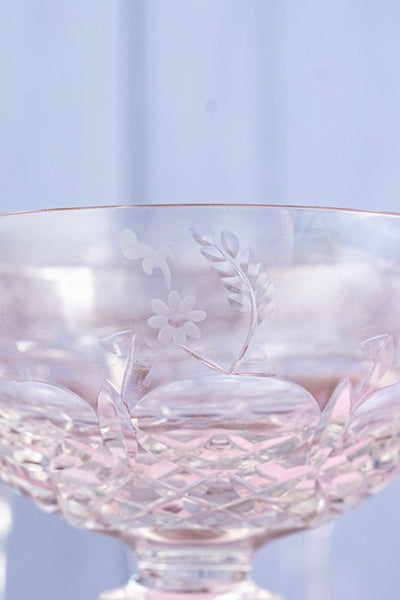 Vintage Champagne Coupes - Set of 6