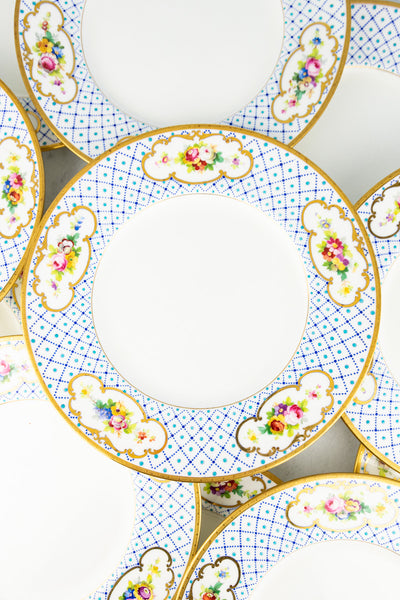 Antique Chicago Burley & Co. Minton Dinner Plates - Set of 12