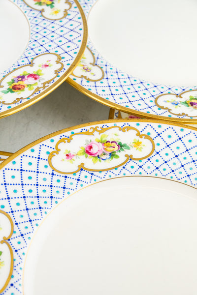 Antique Chicago Burley & Co. Minton Dinner Plates - Set of 12
