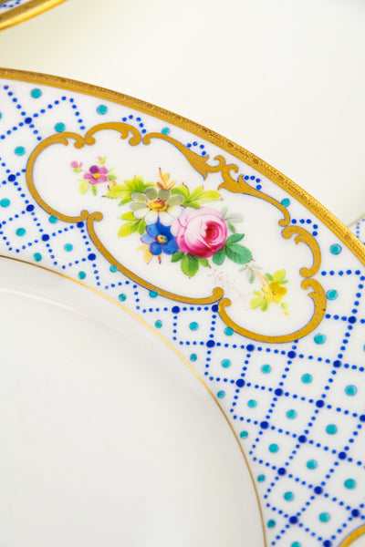 Antique Chicago Burley & Co. Minton Dinner Plates - Set of 12