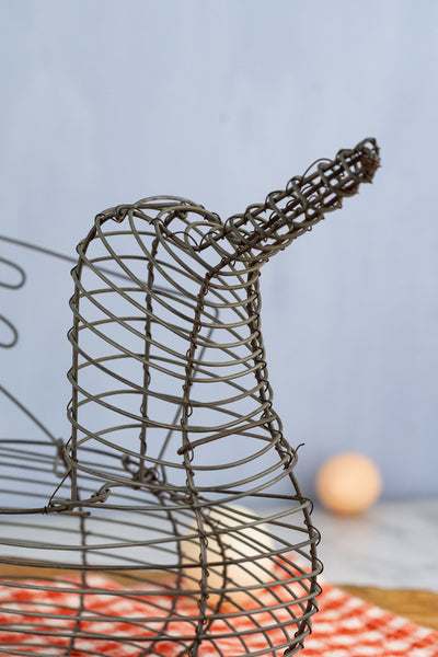 Vintage Wire Egg Basket
