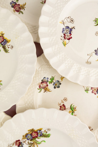 Vintage Copeland Spode Dessert Plate Set