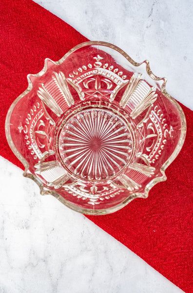 Vintage Glass Royal Crown Bowl