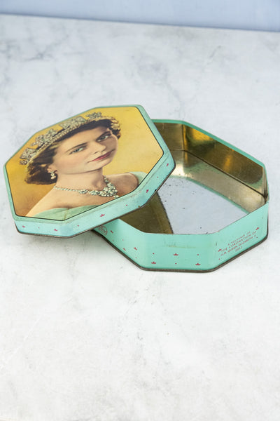 Vintage Queen Elizabeth II 1953 Coronation Tin