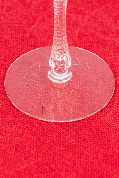 Vintage Crystal Cocktail Glasses - Set of 8