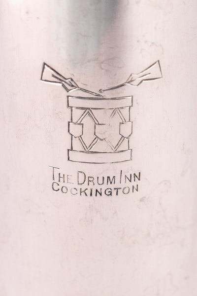 Vintage Drum Inn Cockington Silverplate Caster