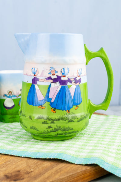 Vintage Saxe Porcelain Dutch Beverage Set