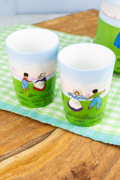 Vintage Saxe Porcelain Dutch Beverage Set