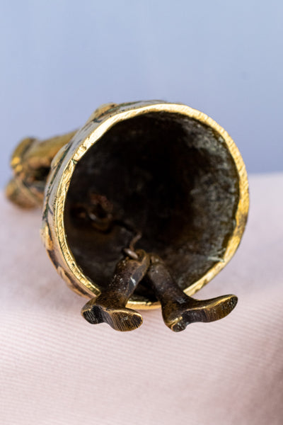 Vintage English Brass Drawing Room Lady Bells